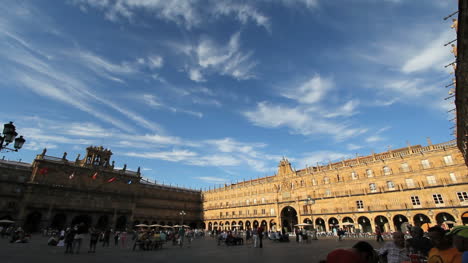 Salamanca-Plaza-Major-Mit-Unbehaglichem-Himmel