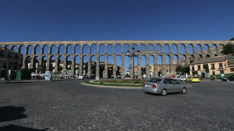Segovia-Aquaduct-Verkehrszeitraffer