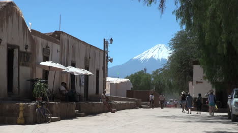 San-Pedro-De-Atacama-Street-With-Volcano-View