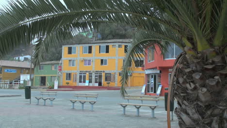 Chile-Bucalemu-Straße-Und-Gebäude