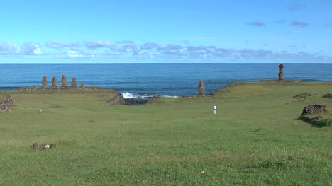 Easter-Island-Tahai-Complex-three-ahu-moai-near-tranquil-sea-12