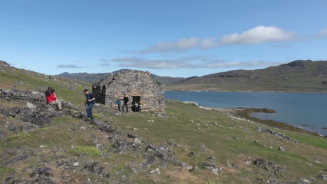 Greenland-Hvalsey-Norse-church-ruin-with-people