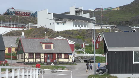 Grönland-Qaqortoq-Häuser