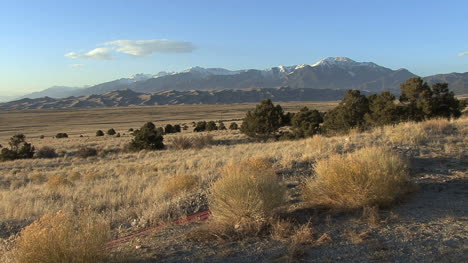 Colorado-Grandes-Dunas-De-Arena-Vista-De-Pastizales