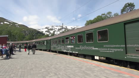 Noruega-Flam-Train-Estación-Superior-S