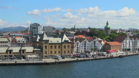 Norwegen-Stavanger-Hafenansicht-S