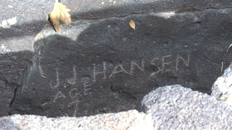 Idaho-Jj-Hansen-Name-Auf-Rock