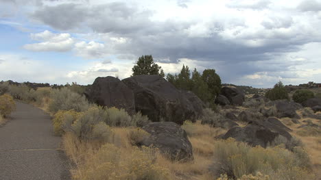 Idaho-Massaker-Felsen-Und-Wolken