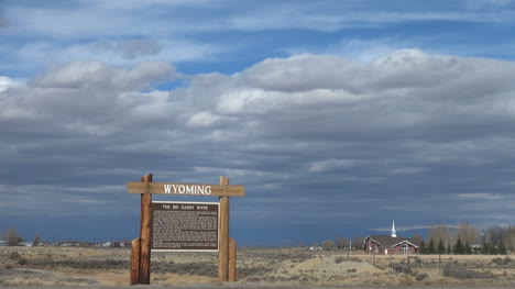Wyoming-Großes-Sandiges-Flusszeichen