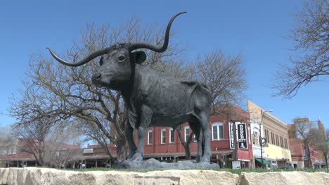 Kansas-Dodge-City-Longhorn-Estatua