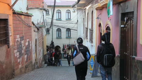 Bolivien-La-Paz-Straße-In-Der-Nähe-Des-Hexenmarktes