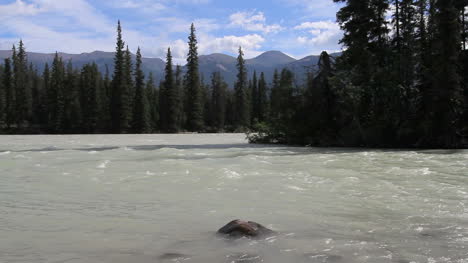 Kanadische-Rockies-Athabasca-Flussstrom