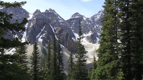 Canadá-Alberta-Eiffel-Lake-Trail-Diez-Picos-Ver-Marco-De-árbol-S