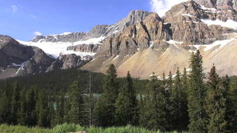 Canada-mountains-and-talus-slops-above-Bow-Lake