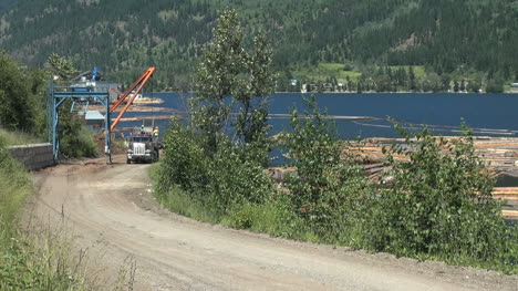 Britisch-Kolumbien-Adams-Lake-Log-Truck