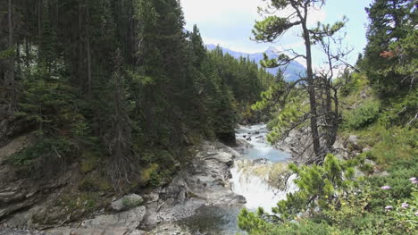 Canada-Waterton-Lakes-NP-Rock-Creek-with-waterfall