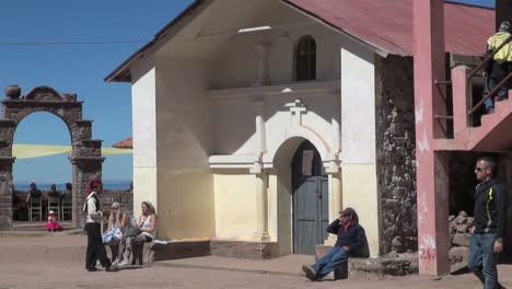 Peru-Taquile-church-and-stone-arch-1