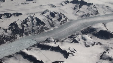 Groenlandia-Mirando-Un-Glaciar-Del-Valle-Desde-Arriba