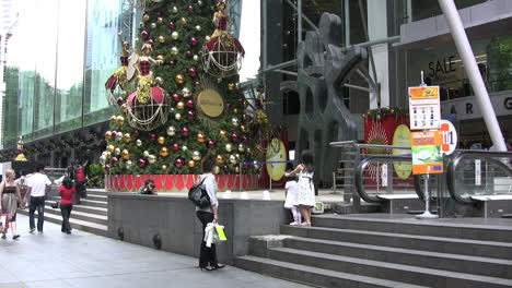 Singapur-Stadt-Weihnachtsbaum
