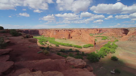 Arizona-Canyon-De-Chelly-Shadow-Auf-Dem-Felsvorsprung-Am-Tsego-Überblick