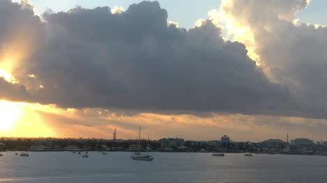 Grand-Cayman-in-distance-at-dawn