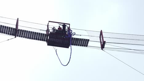 A-man-bungee-jumps-off-a-platform-suspended-between-the-Orlando-Towers-in-Johannesburg-South-Africa