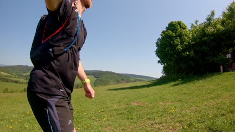 Hiking-up-a-steep-slope-in-national-park-Orlické-hory