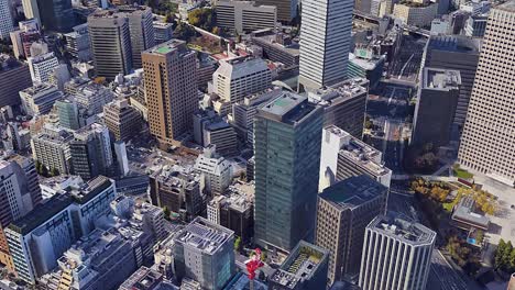 Aerial-top-down-view-of-city-building-drone-shoot