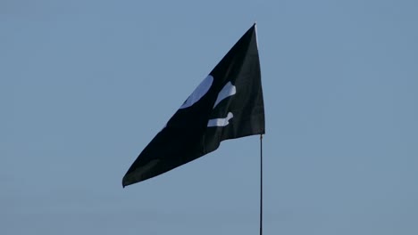 Piratenflagge-Und-Blauer-Himmel