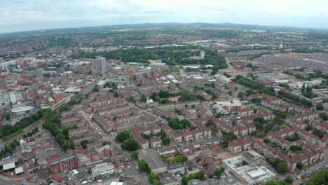 Dolly-forward-drone-shot-over-northern-Leicester