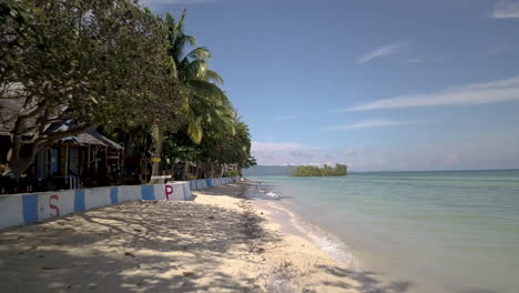 View-Of-Idyllic-Tropical-Beach-In-Summer---aerial-drone-shot