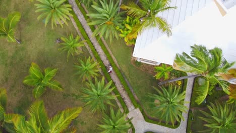 Aerial-drone-shot-of-Dominican-republic-at-a-resort-during-the-day-1