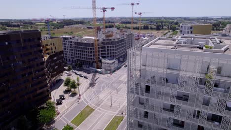 New-apartments-under-construction-in-Montpellier,-France