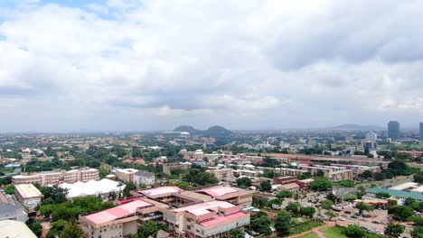 Beautiful-Ariel-view-of-Abuja-city,-Nigeria-Business-District