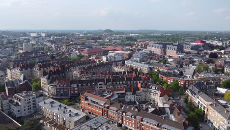 Commune-Of-Valenciennes-With-View-Of-Business-Buildings-In-Hauts-de-France,-France
