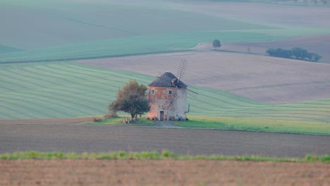 Dutch-style-mill-in-the-picturesque-landscape-of-South-Moravia