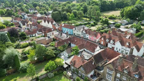 Viel-Hadham-Hauptstraße-Typisches-Historisches-Englisches-Dorf-Hertfordshire-Luftbild