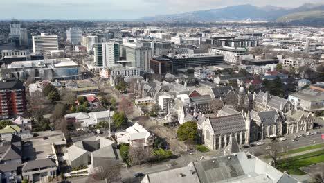 Casco-Antiguo-De-La-Ciudad-De-Christchurch,-Nueva-Zelanda