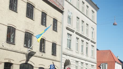 Ukrainische-Botschaft-In-Kopenhagen,-Dänemark