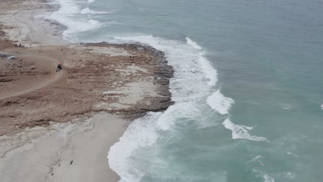 Popular-tourist-destination-Delisha-beach-on-the-island-of-Socotra,-a-part-of-Yemen