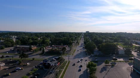 Flying-over-cunndles-rd-barrie-ontario-drone-views-blue-skies-and-the-streets-5