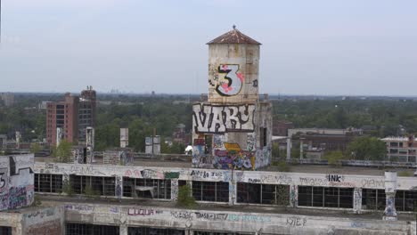 4k-drone-view-of-abandoned-manufacturing-plant-in-Detroit-8