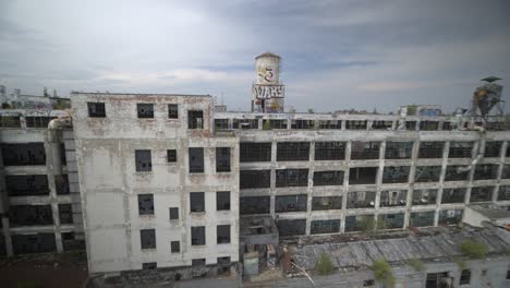 4k-drone-view-of-abandoned-manufacturing-plant-in-Detroit-7