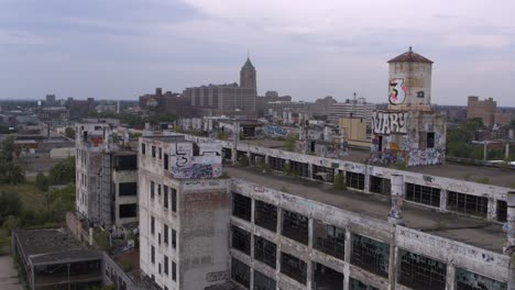 4k-drone-view-of-abandoned-manufacturing-plant-in-Detroit-22