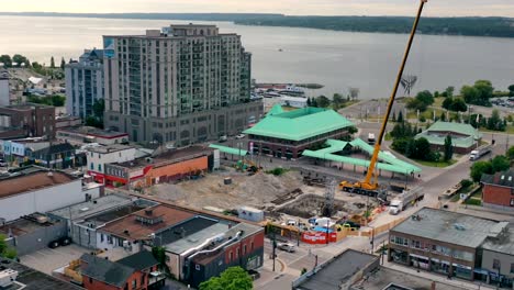 Hyperlapse-Einer-Baustelle-In-Frühen-Stadien