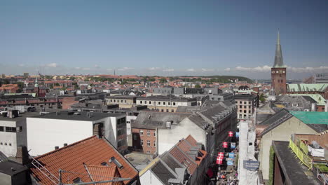 Panorama-View-from-Aarhus-Skyline-from-Salling-Rooftop-4K