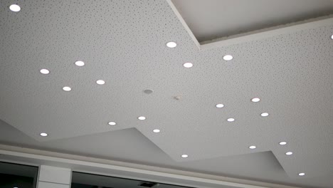 Modern-Built-in-Down-Light-Interior-Design-on-White-Ceiling