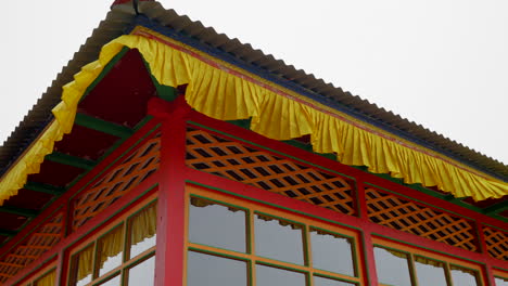 Tengboche-Monastery-in-Nepal-detail-shot-of-colourful-monastery-in-the-Himalay's-of-Nepal