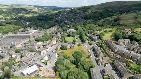 Drone-Aerial-footage-of-a-typical-industrial-village-in-Yorkshire-England-2