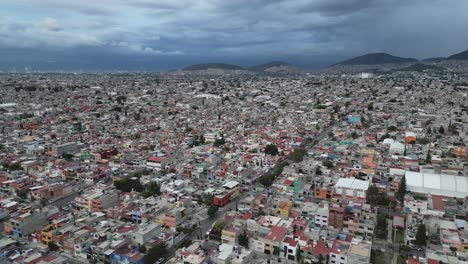Metropolregion,-Ecatepec-Mexiko-Stadt,-Drohnenansicht